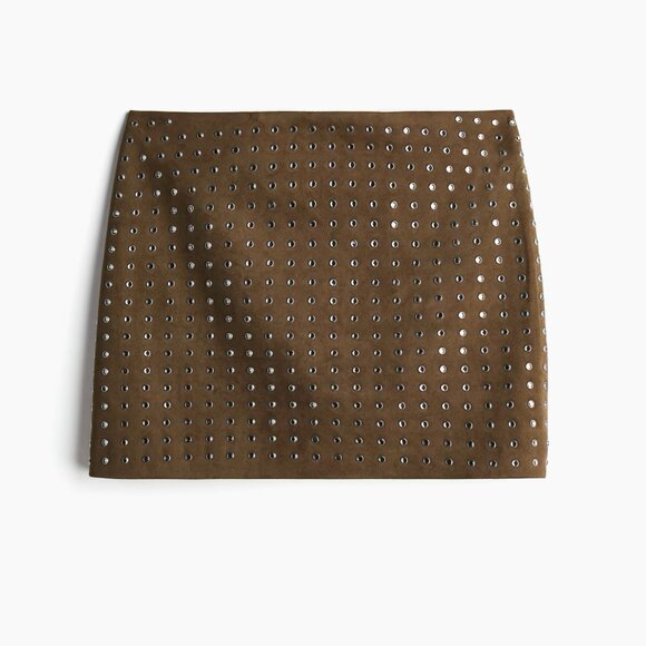 NWT H&M Edition A/W 2024 Rhinestone Embellished Mini Skirt Size 14 - Picture 4 of 8